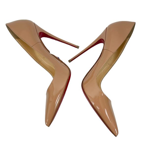 Christian Louboutin So Kate 120mm Patent Leather Pumps Blush Size 39.5 - Picture 8 of 12